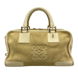 Loewe Amazona 28 Beige Cream Suede #363160L10B